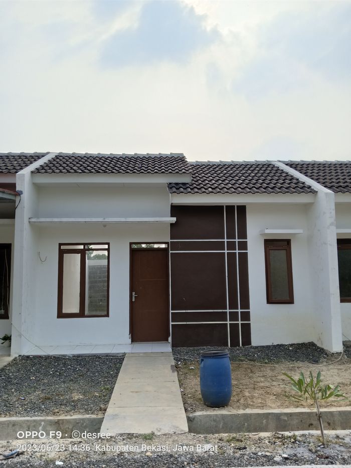 foto tampak rumah tipe 29/60 perumahan Mutiara Sindangmulya Jaya