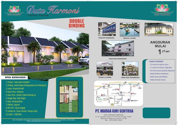 foto denah rumah tipe 30/60 (181) Subsidi perumahan DUTA HARMONI (Tahap 2)