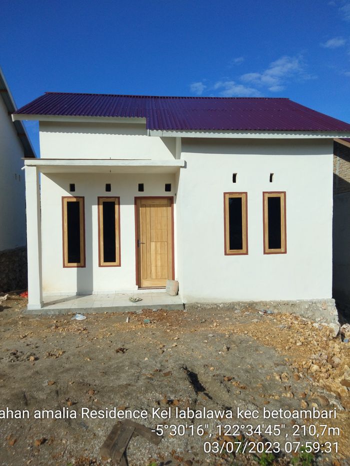 foto tampak rumah tipe 36 perumahan PERUMAHAN AMALIA RESIDENCE TAHAP 2