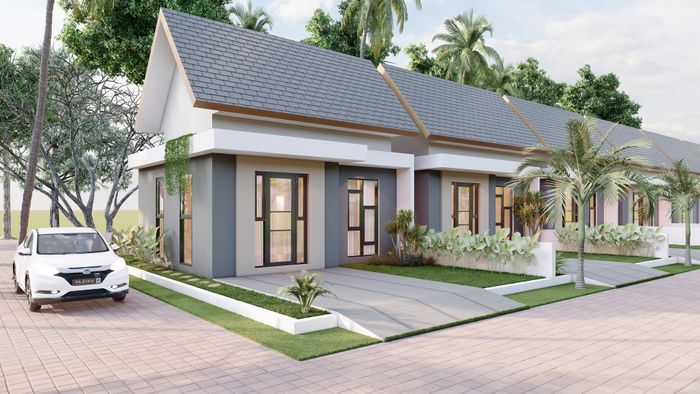 foto tampak rumah tipe SUBSIDI perumahan Aliya Residence