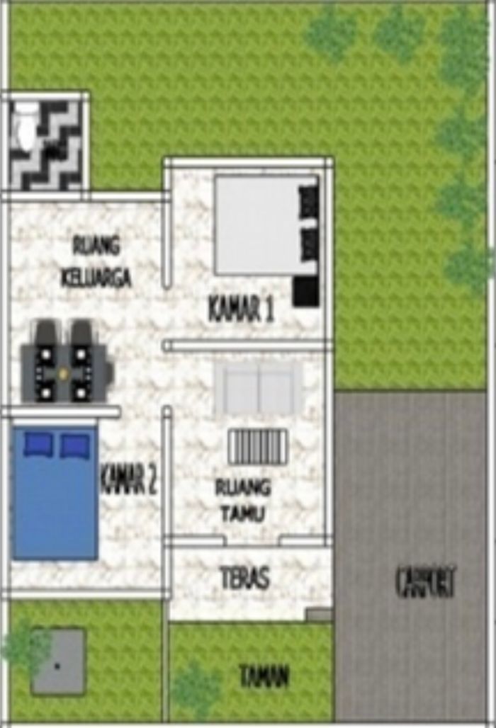 foto denah rumah tipe 36 perumahan PERUMAHAN BUMI ARUM RESIDENCE