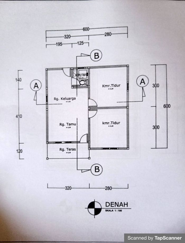 foto denah rumah tipe 36 perumahan PERUMAHAN FAMILY RESIDENCE