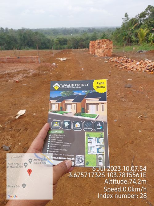 foto posisi tengah perumahan TAWALIB REGENCY