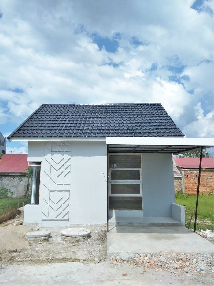 foto tampak rumah tipe 36 perumahan SHAVILLA TIAKAR TAHAP II