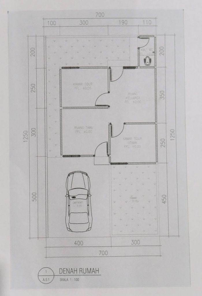 foto denah rumah tipe 36 perumahan GRIYA BUBUSAN