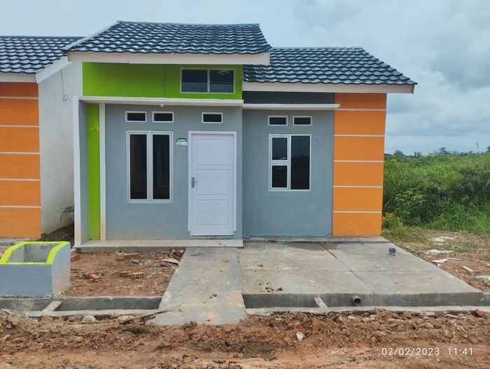 foto tampak rumah tipe RSh perumahan Sako Park Residence 2