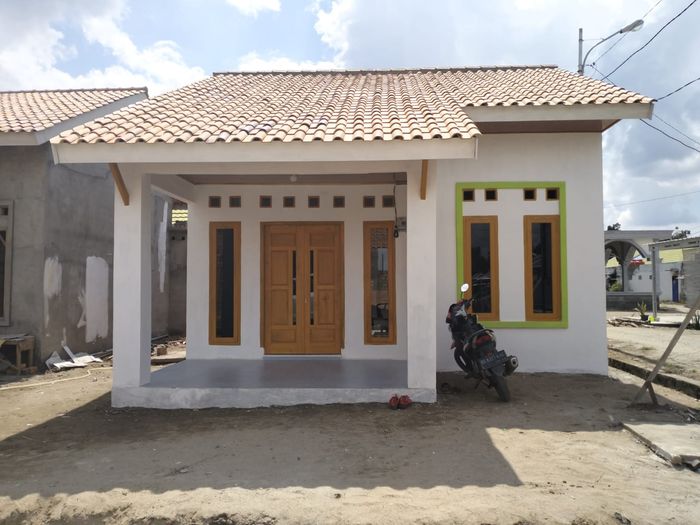 foto tampak rumah tipe 36 perumahan PERUMAHAN AMANAH GOLD 3