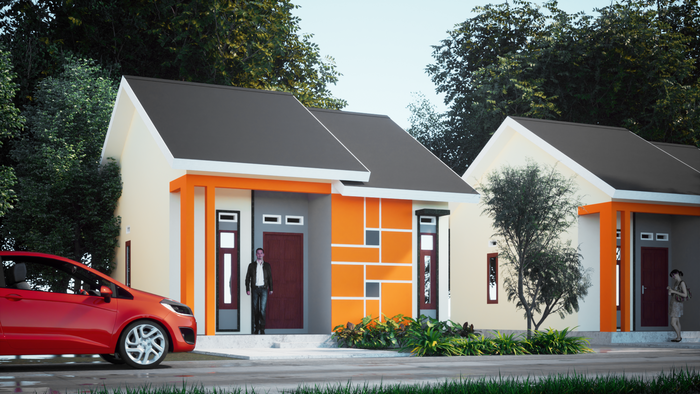 foto tampak rumah tipe 36 perumahan ANUGERAH RESIDENCE 2