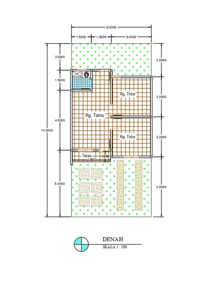 foto denah rumah tipe SUBSIDI 2023 perumahan TAMAN ANNAFRIS MILALA 1 PENGEMBANGAN 1