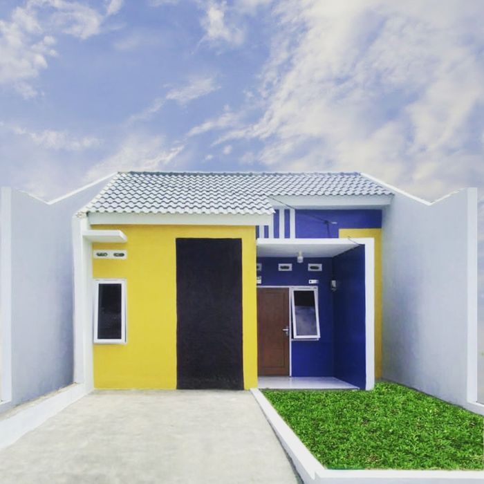 foto tampak rumah tipe A perumahan Hegarsari Residence