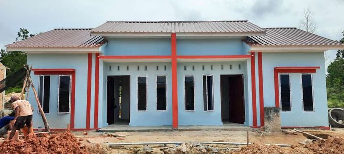 foto tampak rumah tipe 64 perumahan BUKIT INDAH LESTARI 5