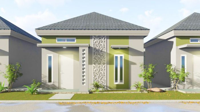 foto tampak rumah tipe 36 perumahan AL KAUTSAR RESIDENCE 7