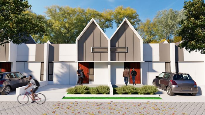 foto tampak rumah tipe Scandinavian perumahan NIRMALA REGENCY