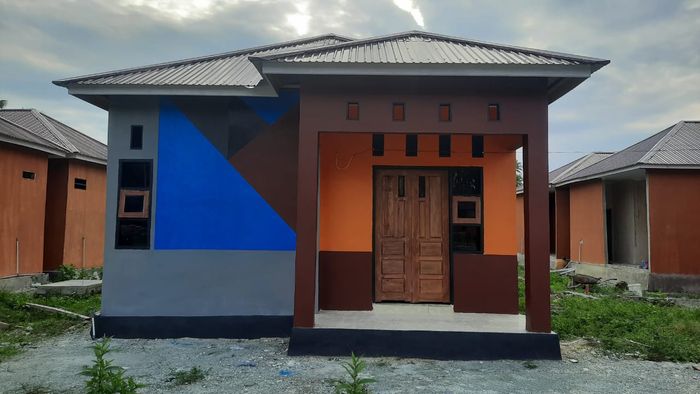 foto tampak rumah tipe 36 perumahan Grand Cempaka 