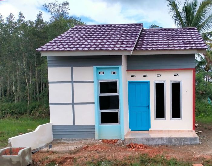 foto tampak rumah tipe 36 perumahan Grand Petunang Jaya 2 Tahap II