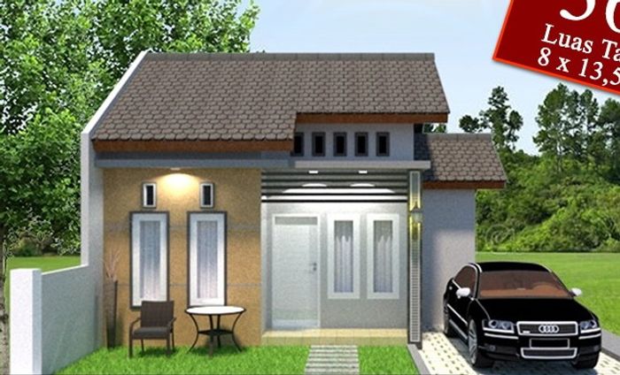 foto tampak rumah tipe 36 perumahan SRIBYNDRA RESIDENCE