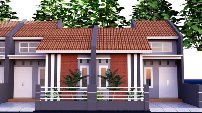 foto tampak rumah tipe 31/60 perumahan SIP Kecepak