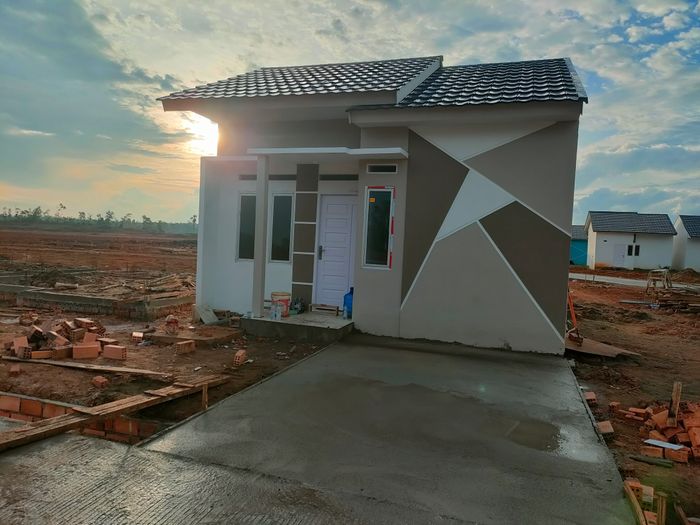 foto tampak rumah tipe 36/91 perumahan Surya Alam 6 Tahap 8