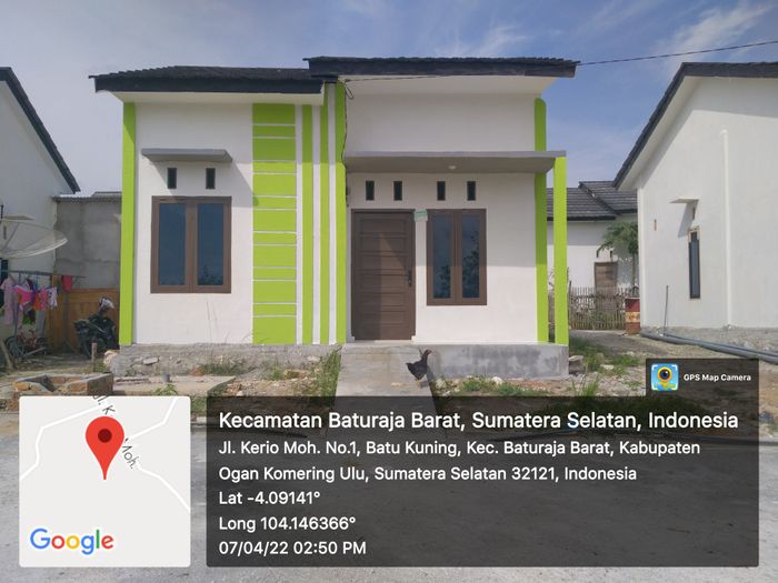 foto tampak rumah tipe RSH 36/130 perumahan Talang Aman Residence