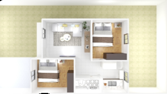 foto denah rumah tipe RSH 36/130 perumahan Talang Aman Residence