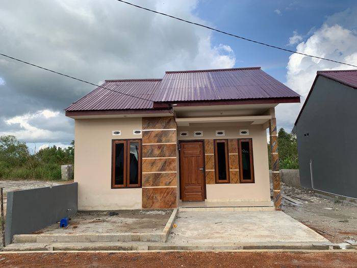 foto tampak rumah tipe 36 perumahan Kampit Residence