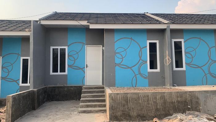 foto tampak rumah tipe 30/60 (PMK 2023) perumahan Kokoh City Cluster Lombok