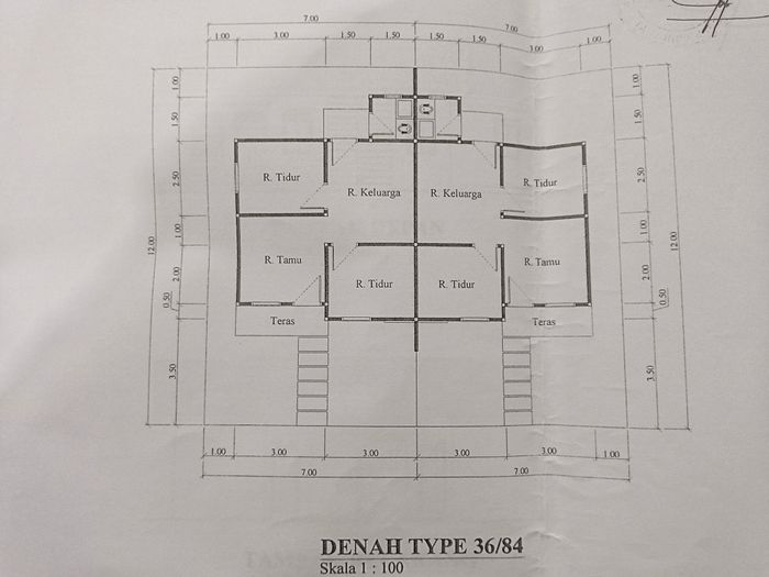 foto denah rumah tipe RSH 36 perumahan KENANGAN JAYA 9