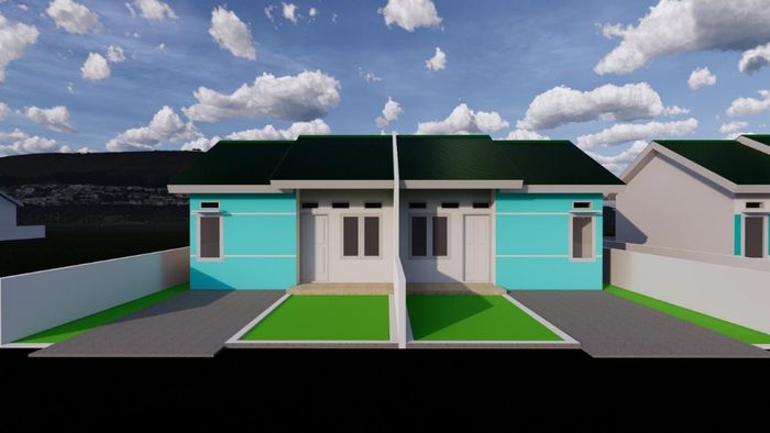 foto denah rumah tipe 36/91 perumahan LILLI MAS REGENCY
