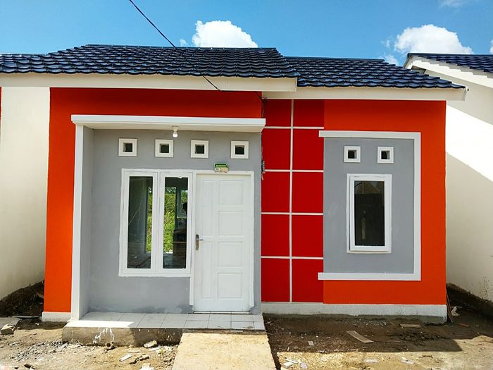 foto tampak rumah tipe 36/84 perumahan ALZAFA RESIDENCE