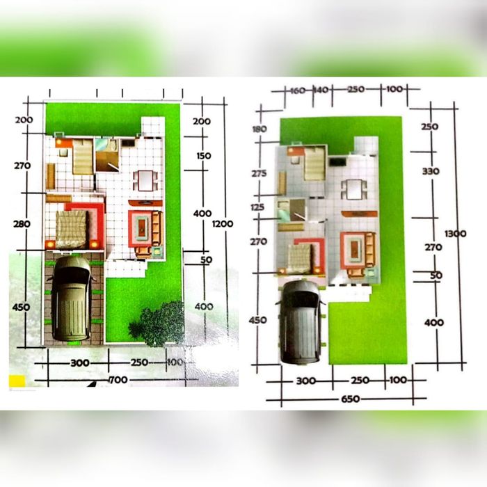foto denah rumah tipe 36/84 perumahan ALZAFA RESIDENCE