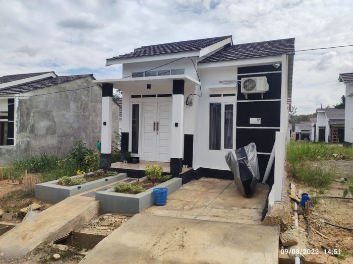 foto tampak rumah tipe 36 MBR perumahan Balai Pangeran Residence Balangan