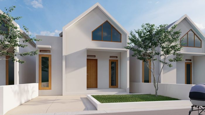 foto tampak rumah tipe 28 perumahan Ananda Permata Residence
