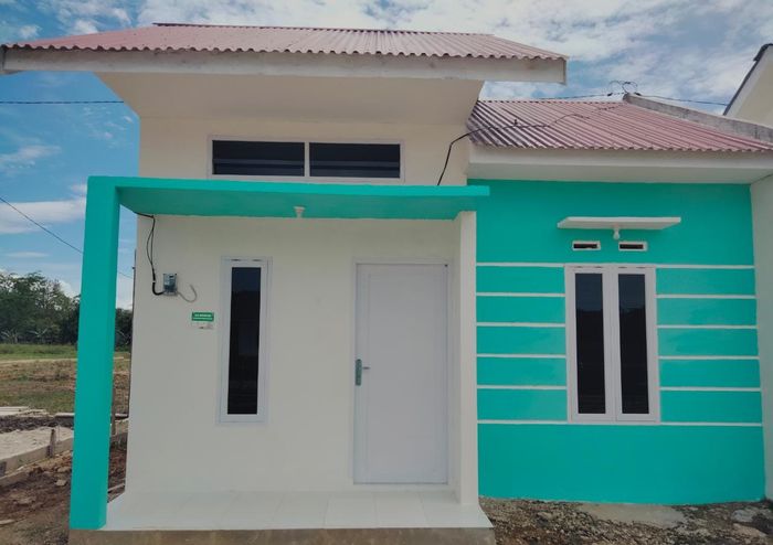 foto tampak rumah tipe 36 perumahan Griya Alam Juata