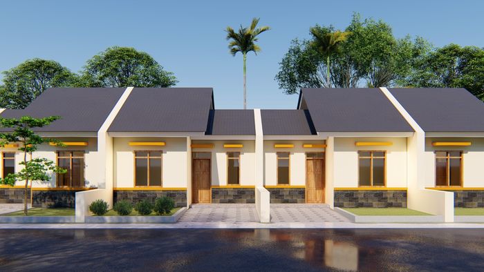 foto tampak rumah tipe 30/60 perumahan GRIYA AGUNG PERMAI