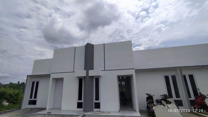 foto tampak rumah tipe 36/60 perumahan Binjai Green Land