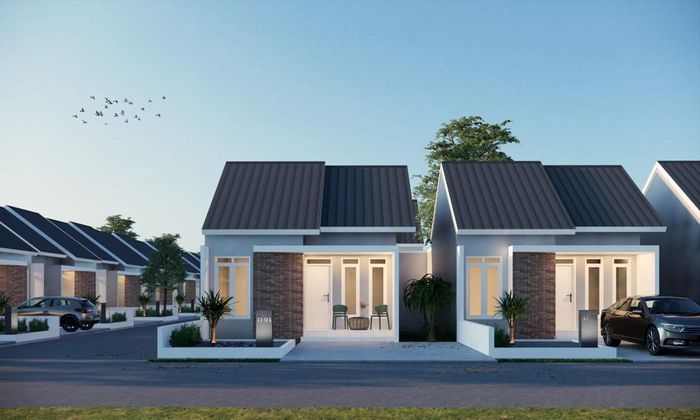 foto tampak rumah tipe MMK perumahan MK RESIDENCE III