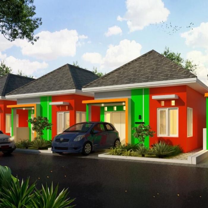 foto tampak rumah tipe 36 perumahan PADANG BARU RESIDANCE