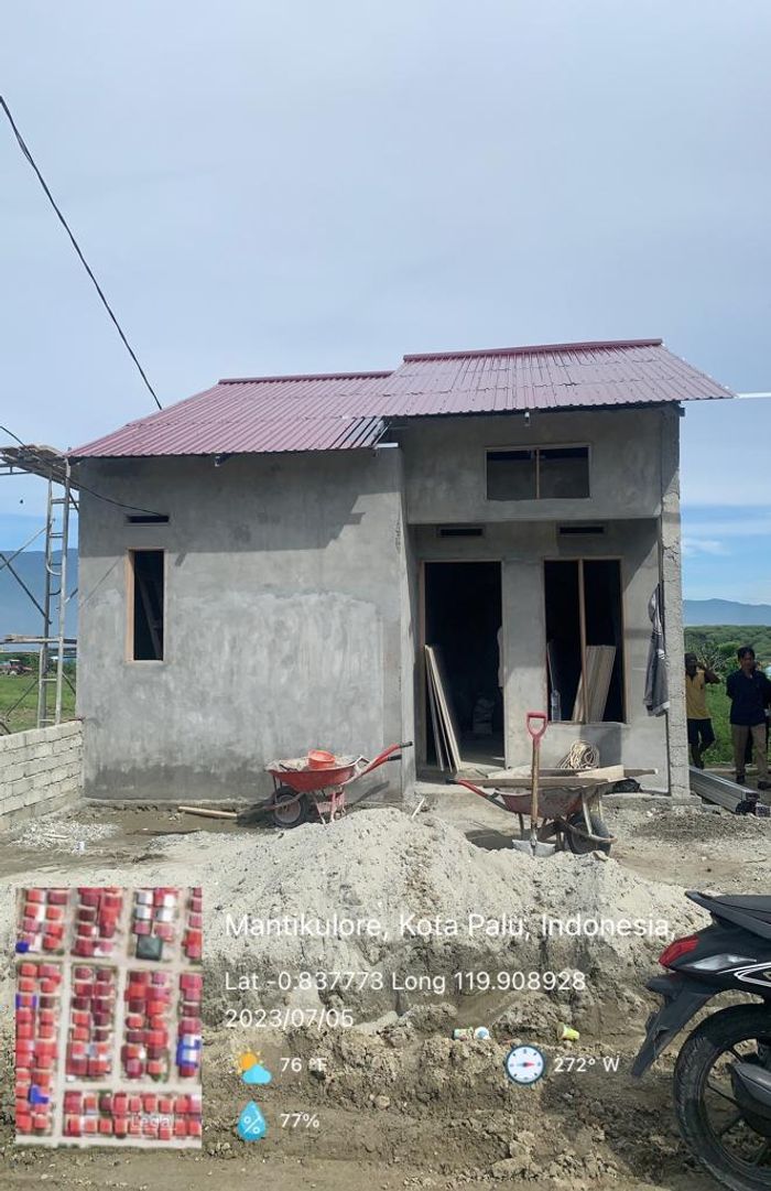 foto tampak rumah tipe 36 perumahan Taman Surya Regency