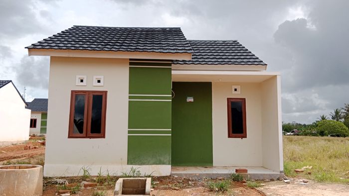foto tampak rumah tipe Royyan Mulya Residence Kenten Subsidi perumahan Royyan Mulya Residence Kenten