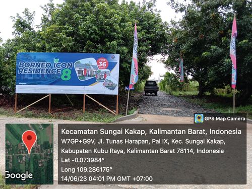foto gerbang perumahan BORNEO ICON RESIDENCE 8