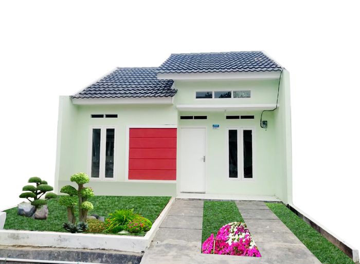 foto tampak rumah tipe pesona saga residence 2023 perumahan Pesona saga residence
