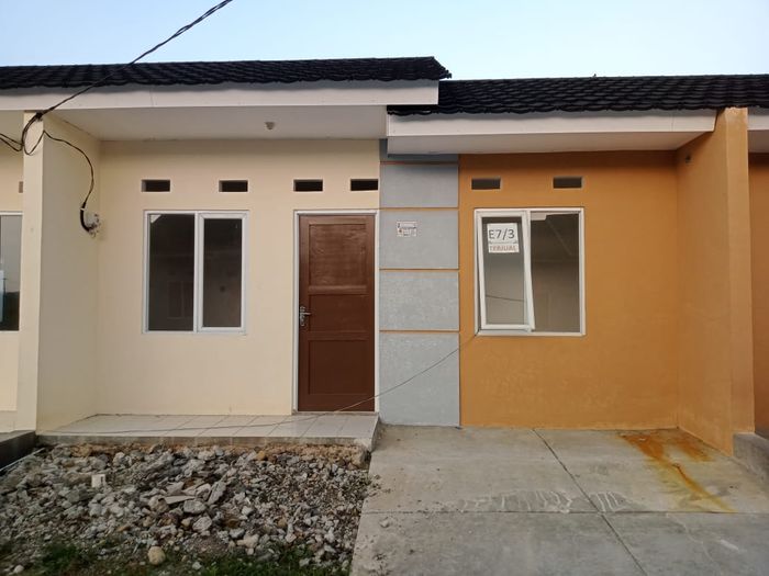 foto tampak rumah tipe 30/60 (PMK 2023) perumahan INDOALAM RESIDENCE CIBARUSAH