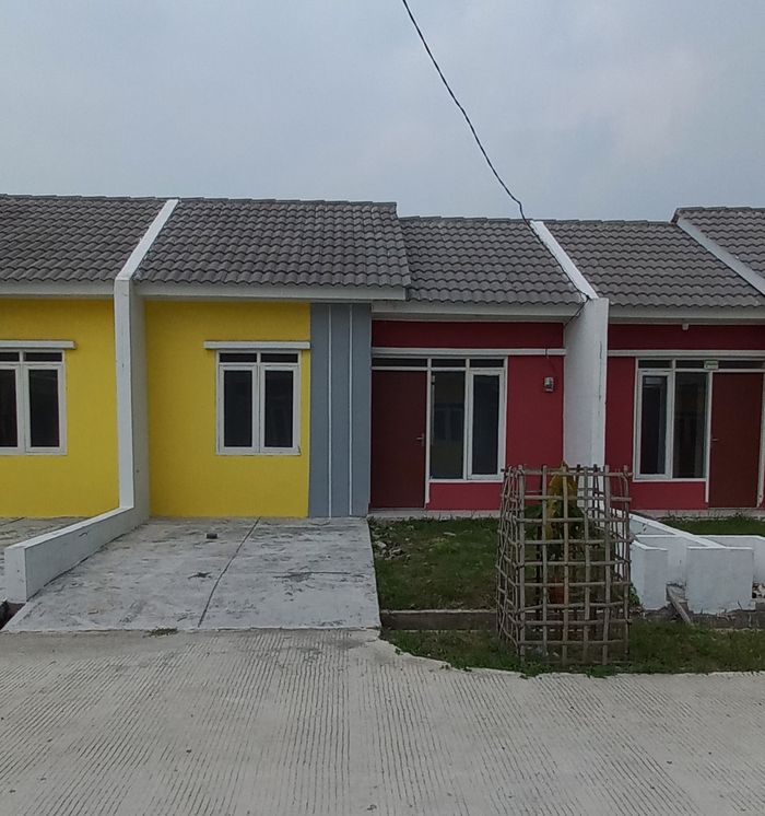 foto tampak rumah tipe 28/60 A perumahan GREEN HARMONY WARAKAS