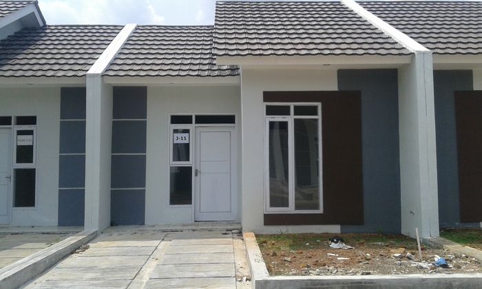 foto tampak rumah tipe 36/72 (PMK 2023) perumahan SANIKA SATYAWADA RESIDENCE