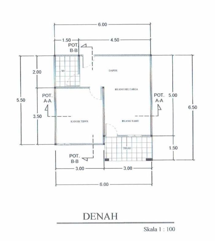 foto denah rumah tipe 36 perumahan BORNEO ICON RESIDENCE 8