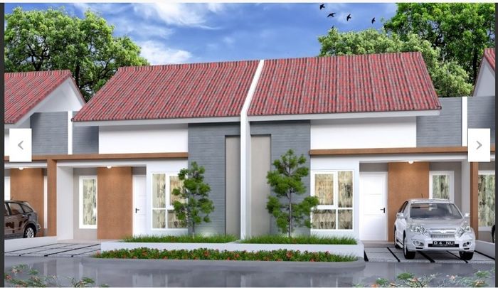 foto tampak rumah tipe MAWAR perumahan GRIYA ADIKA NARAMA EXT
