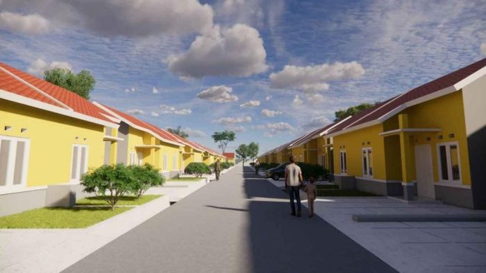 foto denah rumah tipe 36 (PMK 2023) perumahan PERUMAHAN GUNUNGSARI INDAH TAHAP II