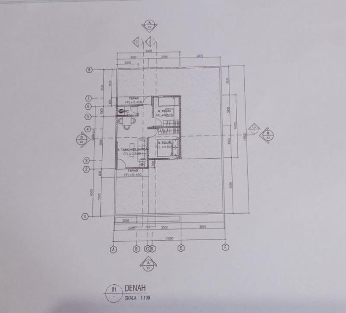 foto denah rumah tipe 36 perumahan SUNDA KELAPA RESIDEN 2