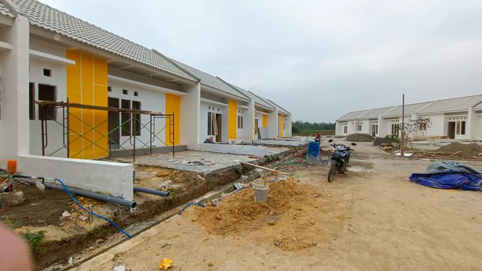 foto denah rumah tipe RUMAH SUBSIDI PMK 2023 perumahan Graha kencana