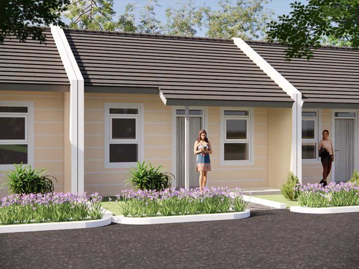 foto tampak rumah tipe 27/60 perumahan GRAHA CIPTA 5 BLOK J